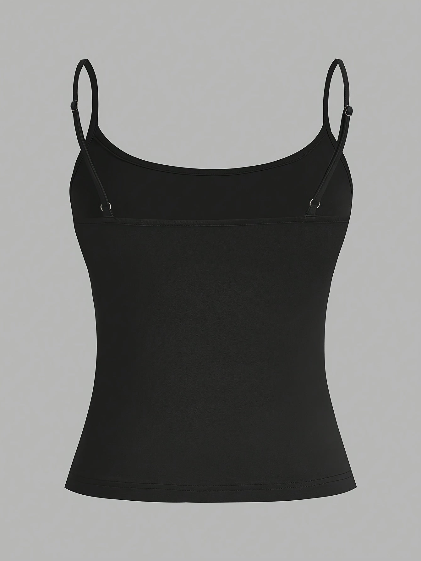 Women's Sexy Polyester Camisole Tops - Pack of 3, Knit Fabric Slingback Tank Tops with Off the Shoulder Collar, Solid Color Stretch Camis for All Seasons - 95% Polyester, 5% Elastane