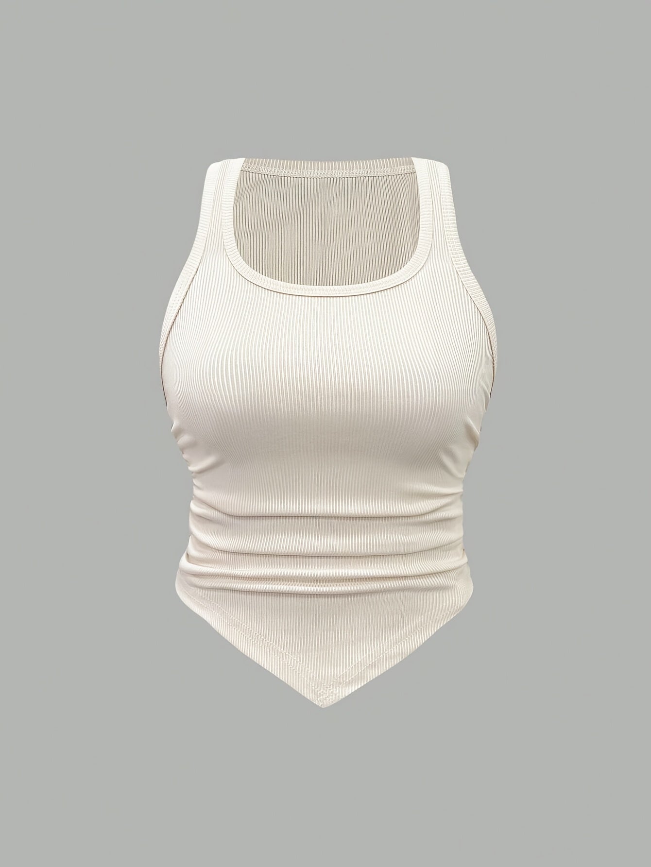 Women'S Casual Short Ribbed Sleeveless Top Summer Three-Piece Set