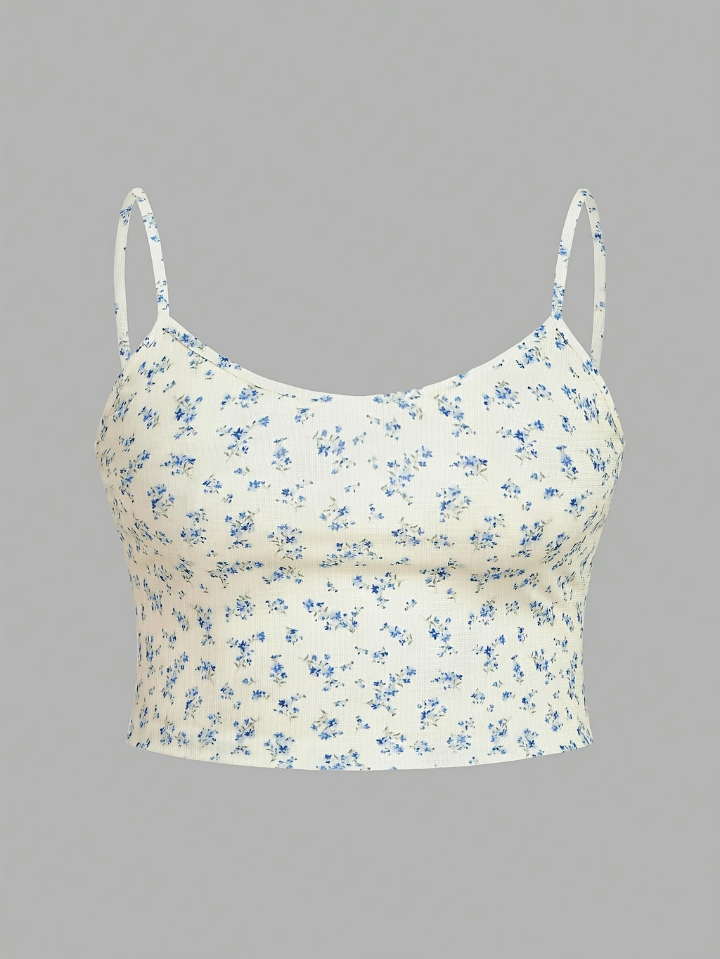 Summer Casual Women's Round Neck Camisole Short Vest Three-Piece Set