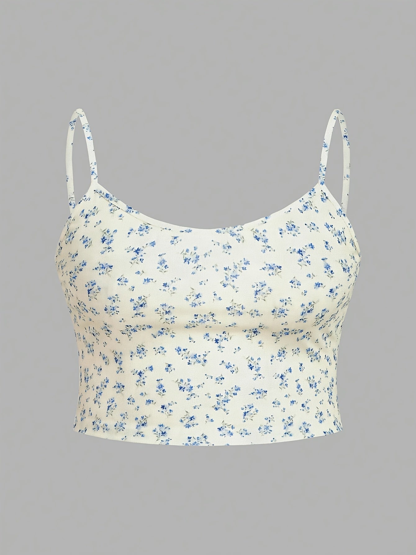 Summer Casual Women's Round Neck Camisole Short Vest Three-Piece Set